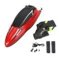 thumbnail image 1 of Barco de velocidad RC, barco de carreras RC Barco de carreras de velocidad impermeable Barco de control remoto de juguete Diseño aerodinámico, 1 of 9