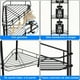thumbnail image 3 of Esquinero para Baño Metal 4 Niveles AntiÓxido  Organizador de Piso para Ducha con Cojines Adhesivos y Ganchos, Ideal para Baños/Cocinas/Hoteles (Negro), 3 of 8