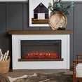 thumbnail image 2 of Real Flame Bernice 67" Landscape Electric Fireplace in White, 2 of 6