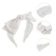 thumbnail image 3 of Unique Bargains 1 Pc Exquisite Pearl Rose Jacquard Bow Headband Pink, 3 of 6