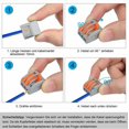 thumbnail image 4 of Bornes de Connexion, 300 Pinces Connecteur Électrique avec Levier de Commande, Borne de Connexion Électrique Automatique Compacte, 10 Pinces Bidirectionnelles, 10 Pinces Bidirectionnelles, 10 Pinces Bidirectionnelles, 4 of 5
