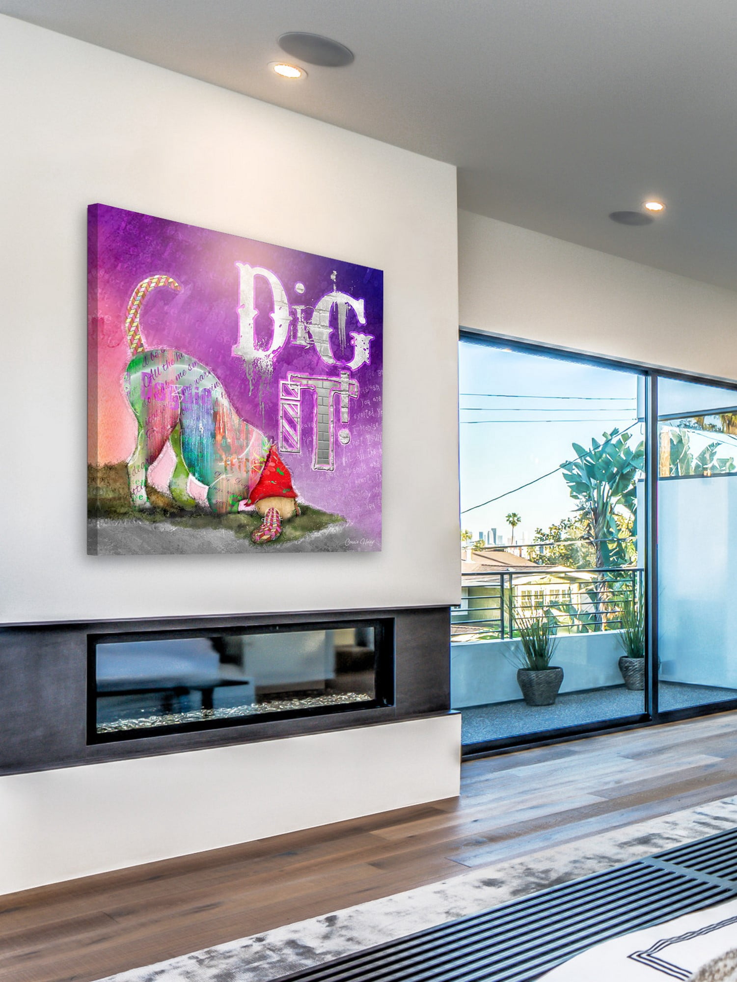 "Dig It" Painting Print on Wrapped Canvas
