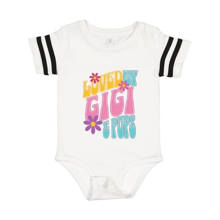 

Inktastic Gigi and Pops Love Me Granddaughter Gift Baby Girl Bodysuit