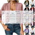 thumbnail image 4 of DIOAZUD Women's Cropped Open Front Cardigan 3/4 Sleeve Soft Stretch Knit Blazer Shawl Collar Casual Lightweight Cardigans White S-XXL, 4 of 7