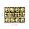 thumbnail image 3 of Hvmvliv Christmas Ornaments 80Pc 2.34inch Electroplated Christmas Hanging Balls Shatterproof Christmas Tree Ornaments for Christmas Decoration Gold, 3 of 6