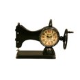 thumbnail image 1 of Brown Vintage Sewing Machine Metal Table Clock, 1 of 1