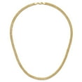 thumbnail image 3 of Auriga Fine Jewelry 14K Yellow Gold Polished Fancy Diamond-cut Link Necklace for Women 18", 3 of 6