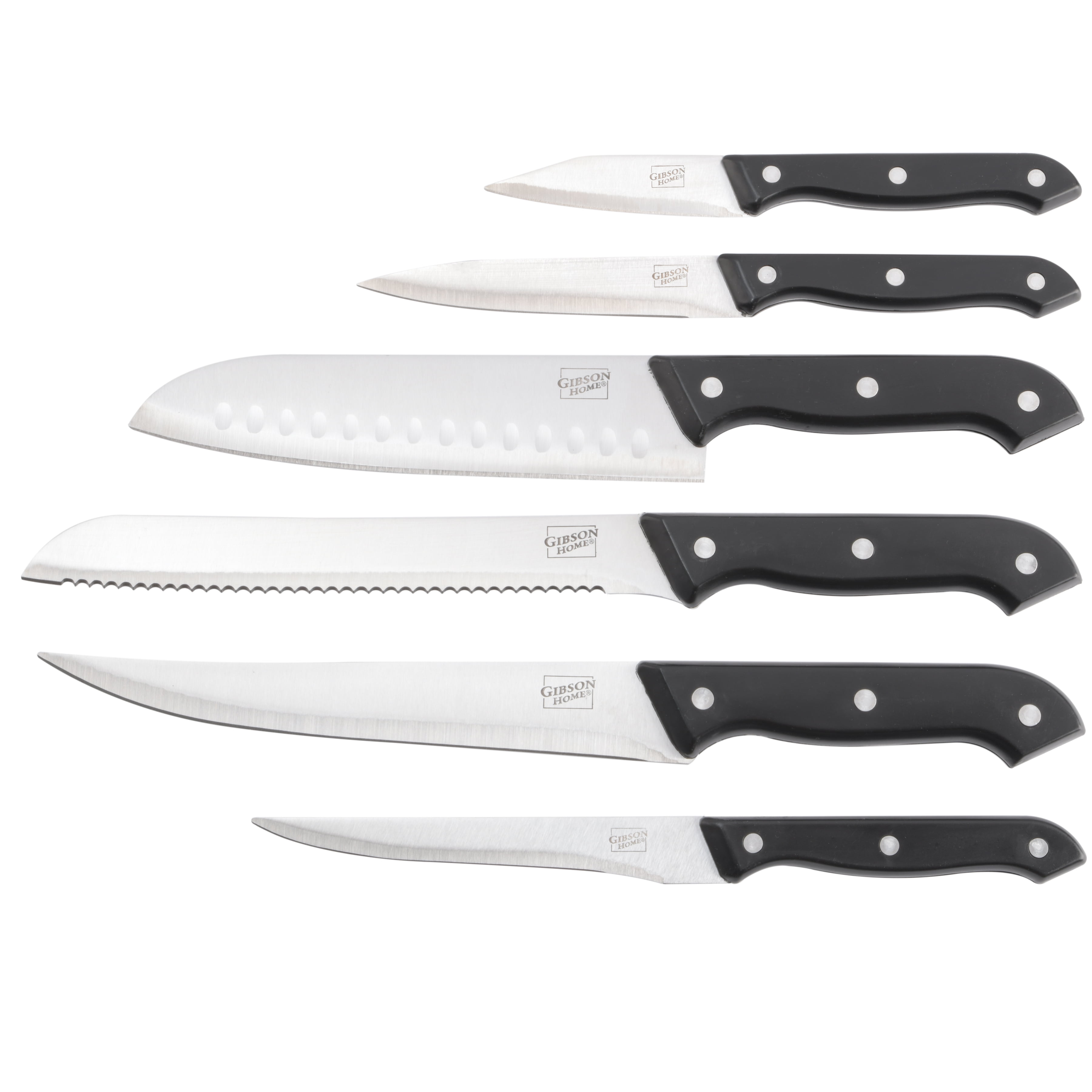 Gibson Home Wildcraft 10- Piece Stainless Steel Knife Set with Wooden Cutting  Board 985113980M - The Home Depot