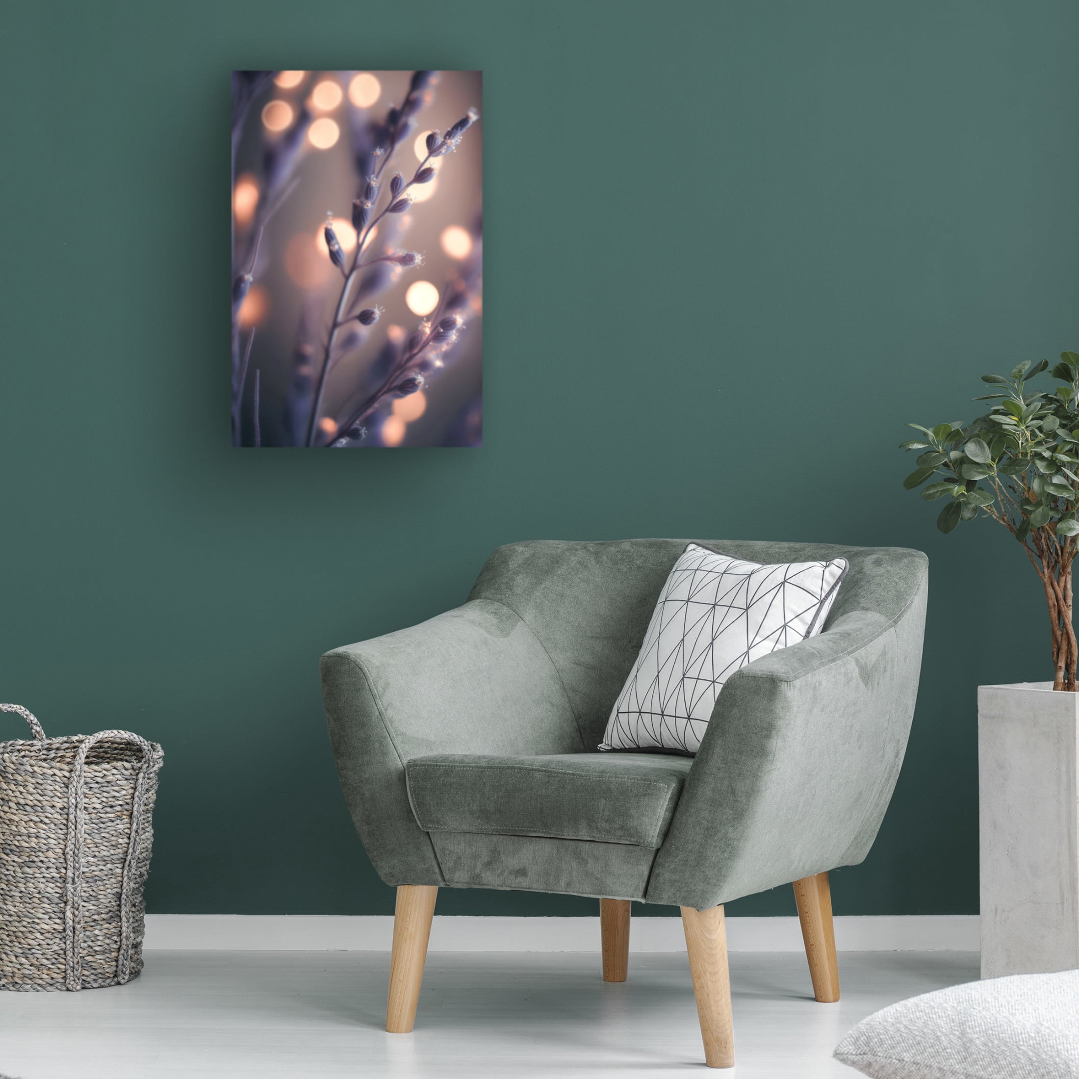 Canvas Wall Art - Treechild 'Lavender Macro' Wall Art for Living Room, Bedroom, or Office D?cor by Trademark Fine Art - 30 x 47 Inches