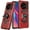 Red, variant on For TCL 50 XL 5G Robotic Hybrid with Magnetic Ring Stand Case Cover - Dark Blue