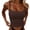 Coffee, variant on Womens Tank Tops with Built in Bras Stretchy Cropped Fitted Padded Camisole Tops Y2k Going out Tops Summer Outfits