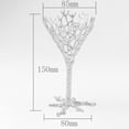 thumbnail image 3 of TISHITA Metal Ball Stand Rack Craft Support Glass Ball Holder Base for Living Room Table Argent Small L, 3 of 6