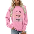 thumbnail image 2 of Boat Waves Sun Rays Lake Days Sweatshirts for Women Long Sleeve Crewneck Graphic Sweatshirt Pullover Tops, 2 of 5