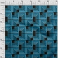 thumbnail image 3 of oneOone Cotton Silk Medium Blue Fabric Geometric Craft Projects Decor Fabric Printed By The Yard 42 Inch Wide, 3 of 4