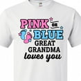 thumbnail image 4 of Inktastic Pink or Blue Great Grandma Loves You T-Shirt, 4 of 5