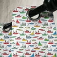 thumbnail image 3 of Ambesonne Nautical Grommet Curtain, Cartoon Fishing Boats, 50" x 108", Multicolor, 3 of 6