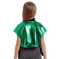 thumbnail image 2 of vastwit Girls Shiny Metallic Dance Top with Buckle Pockets Open Sides Crop Tank Top for Party Streetwear Green 16, 2 of 6