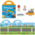 thumbnail image 3 of Libro de pegatinas reutilizable RUSON Vehicles Truck Kids 2-4 años, 3 of 7