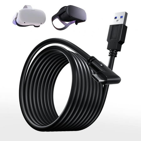 Upgraded Version 16FT Link Cable for Oculus Quest 2 Quest 1 Rift S VR Headset, PC VR Link Cable, USB 3.0 Type A to C 5Gbps High Speed Data Transfer Charging Cord (16/9.8ft)