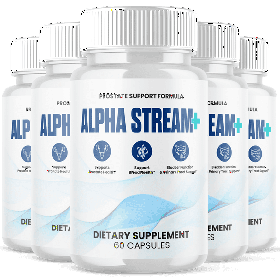 Alpha Stream Plus Advanced Formula Pills All Natural Vitamin Supplement 300 Capsules