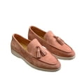 thumbnail image 3 of Willtoo Women's Suede Loafers with Tassels – Slip-On Dress Shoes for Casual– Fashionable & Comfortable Pink, 3 of 4