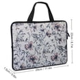 thumbnail image 2 of AWERP Flower Wallpaper Design Laptop Bag Diving Fabric Soft Carrying Travel Case (Idea) Computer Protective Handle Case 10inch, 2 of 5