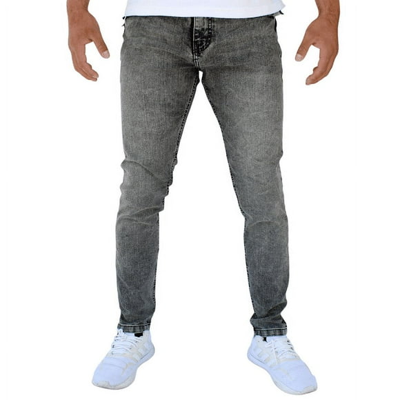 Pantalón de mezclilla stretch John Silver Corte skinny Color gris batik