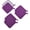 Purple, variant on Potholders Set Trivets Kitchen Heat Resistant Pure Cotton Coasters Hot Pads Pot Holders Set of 6 for Everyday Cooking and Baking by 7 x 7 Inch (Blue)