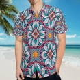 thumbnail image 5 of High Quality Hawaiian Shirts for Men Short Sleeve Aloha Beach Shirt Floral Summer Casual Button Down Shirts Blouses 2ONWAC, 5 of 7