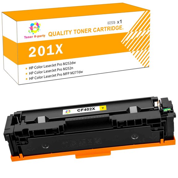 Colorich Compatible Toner Cartridge for HP 201X CF400X Color Laserjet Pro MFP M277dw M252dw M277c6 M252 Printer Ink (Yellow, 1-Pack)