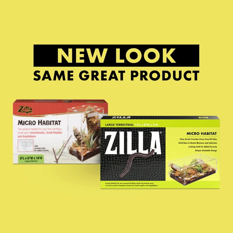 Zilla Micro Habitat, Terrestrial Large - Walmart.com