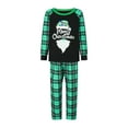 thumbnail image 2 of Txlixc Christmas Family Pajamas Matching Set, Letters Print Holiday PJs Sleepwear Loungewear for Men/Women/Kids/Baby, 2 of 10