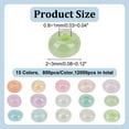 thumbnail image 2 of 12000Pcs 15 Colors Glass Seed Beads 2-3mm Mixed Color Seed Beads Small Round Spacer Loose Czech Bead Crafts Bead for DIY Bracelets Necklaces Jewelry Making Hole: 0.8-1mm, 2 of 8