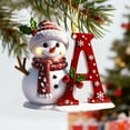 thumbnail image 4 of Adornos Navideños con Letras 2025, Colgante de Ciervo Navideño, Decoración de Madera para Mesa, Adornos Personalizados, 4 of 6