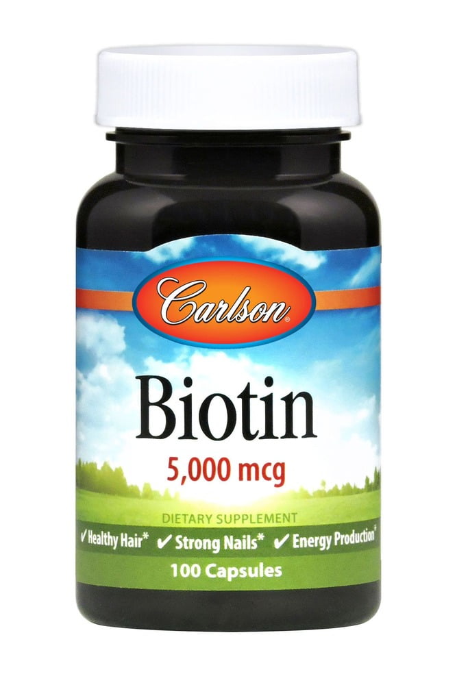 Carlson Labs - Biotin, 5000 mcg, 100 Capsules