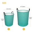thumbnail image 3 of Gaeub Turquoise Glitter Dirty Clothes Storage Basket, Toy Storage Bin for Storing Clothing, Diapers, Toys-, 3 of 6