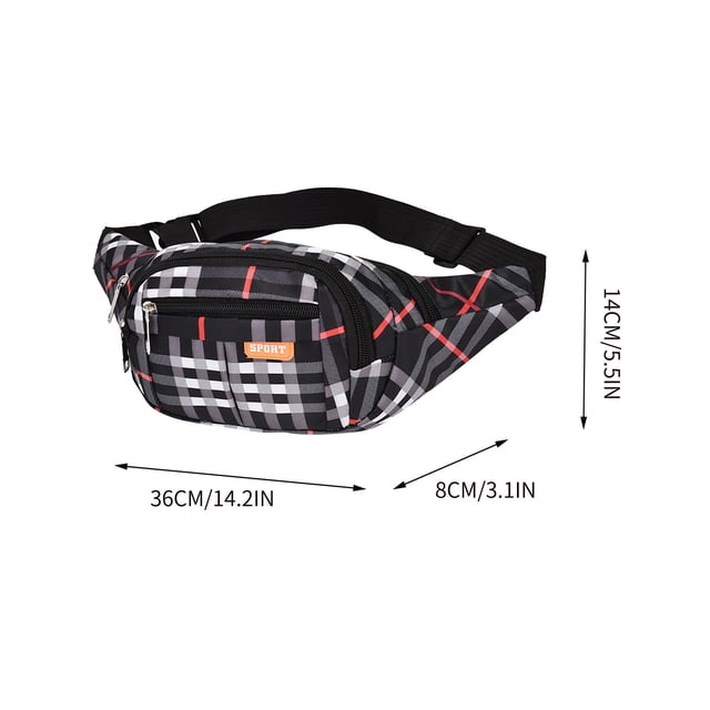 Pequeño Bolso de Mensajero Bolsa de Cintura de Moda para Hombres Mujeres Casual Gran Capacidad, Bolsa de Teléfono de Cinturón Ajustable para el Ejercicio de Viaje Bolsa de Teléfono Celular de Biciclet