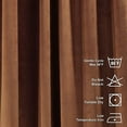 thumbnail image 4 of 3S Brother's Extra Long Solid Luxury Matte Velvet Soft Curtain Safety Orange Single Panel Hanging Back Tap & Rod Pocket Home Décor 5-25 Feet Custom Made Curtains -Made in Turkey Each(52"x108"), 4 of 7