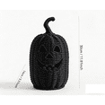thumbnail image 6 of Happy Haunting Wicker Rattan Seagrass Woven & Metal Pumpkin Jack-O'-Lantern Basket with led candle , Rattan Fall Halloween Decorations for Indoor & Outdoor, 6 of 6