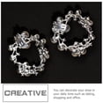 thumbnail image 6 of WRISTBIQUE Shoe Rhinestone Clip 2Pairs Golden Silver Assorted Color Sparkling Jewelry for Pumps Holiday Shopping, 6 of 8