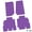 Purple, variant on Flextread Floor Mats for 07-13 Jeep Wrangler JKU 4-Door - Mopar Licensed Factory Fit - Purple w/ Sahara Insert - 100% Made in USA