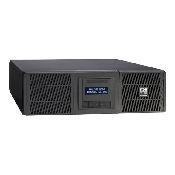 Eaton Tripp Lite Series SmartOnline 6000VA 5400W 208V Online Double-Conversion UPS, 2 L6-20R and 2 L6-30R Outlets, L6-30P Input, Network Card Included, Extended Run, 3U Rack/Tower, TAA