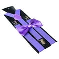 thumbnail image 1 of Men Suspender Adjustable Sturdy Construction Elastic Fiber Anti-fade Unisex Solid Suspender For Wedding, 1 of 4