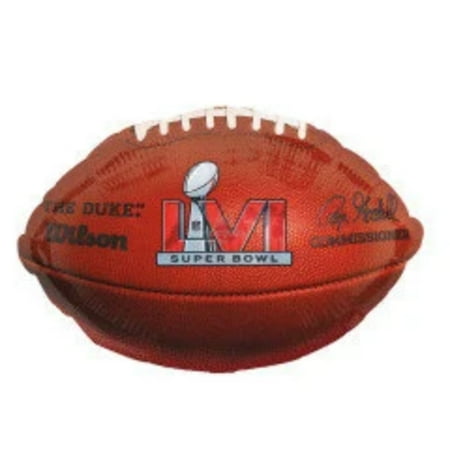 31" SUPER BOWL 56 LVI Football Balloon • Large Shape Foil Mylar Balloon • Party Supplies Decorations Foil Mylar Balloon