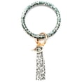 thumbnail image 1 of Bijoux en Liquidation, Bracelet en Cuir Tendance, Porte-Clés Rond avec Pompon, Multicolore, 1 of 1