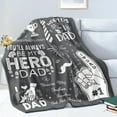 thumbnail image 2 of Birthday Gifts for Dad - Dad Presents from Daughter Son - Fathers Day Christmas Valentines Day Bday Gifts for Father Who Have Everything - Best Daddy Ever Blanket - Daddy Throw Blanket, 2 of 7