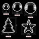 thumbnail image 2 of Círculo, estrellas, árbol de Navidad Cúpulas agitadoras dimensionales para amantes de las manualidades Tarjetas agitadas sofisticadas y divertidas, 2 of 4