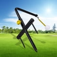 thumbnail image 1 of 1 colgador de entrenador de Golf oscilante, de entrenamiento multifuncional Accs, dispositivo de almohadilla para golpear, alfombrilla de Metal Amarillo Soledad Entrenador de swing de golf, 1 of 9