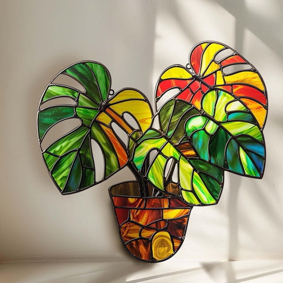 sruoe Suncatchers Windows Hanging, Indoor Outdoor Sun Catchers Ornaments, Sunlight Catcher, Colorful Acrylic Window Hanging Decoration for Garden Wall Hang Decor