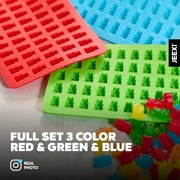 150 Cavities / 3 Trays Gummy Bear Candy Molds Silicone - Chocolate Gummy Molds with 1 Dropper Non-stick Silicone Candy Molds Nonstick Food Grade Silicone